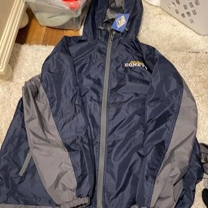 Zipper down wind breaker/raincoat